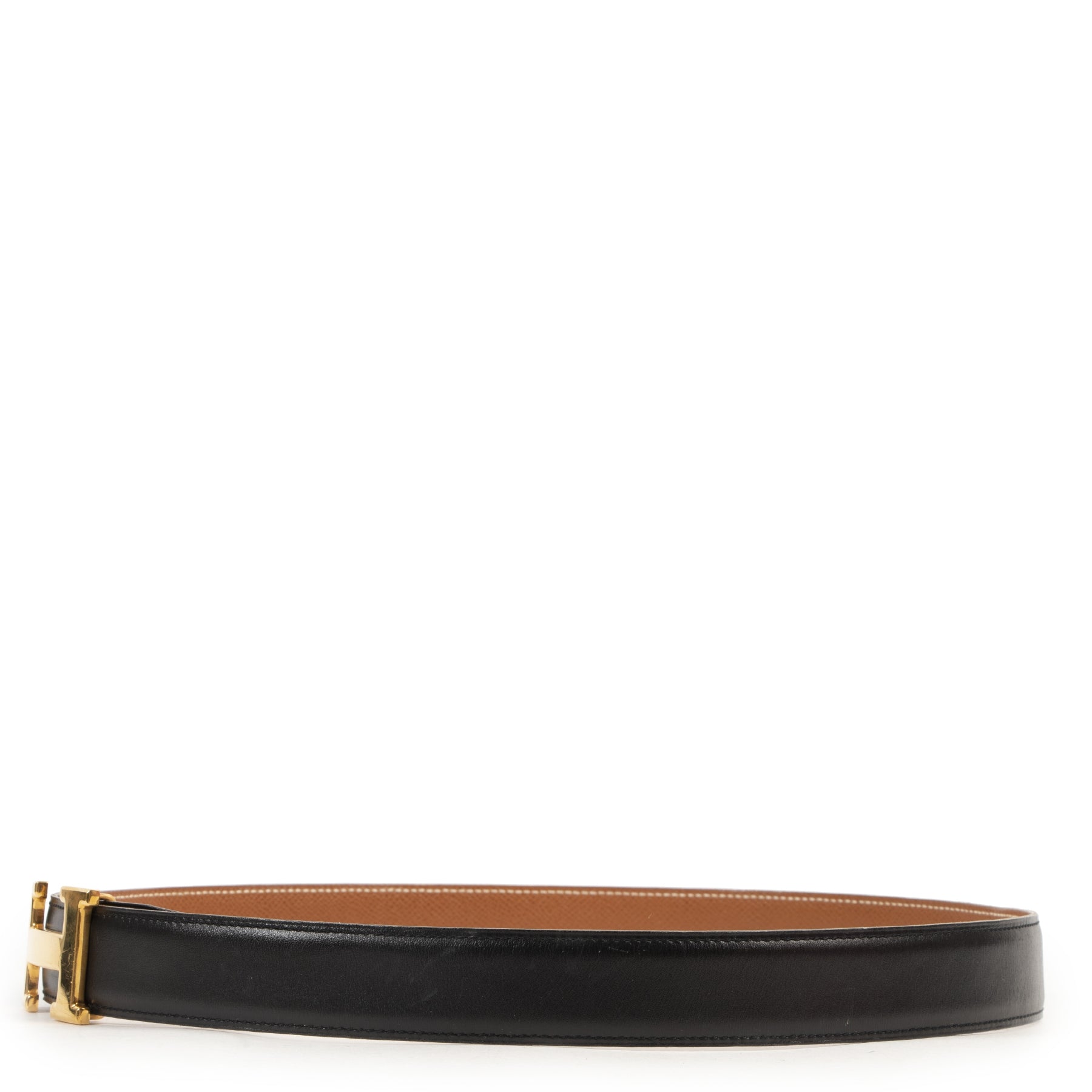 we buy and sell your authentic designer belts such as Hermès Reversible Constance 'H' Belt - size 85