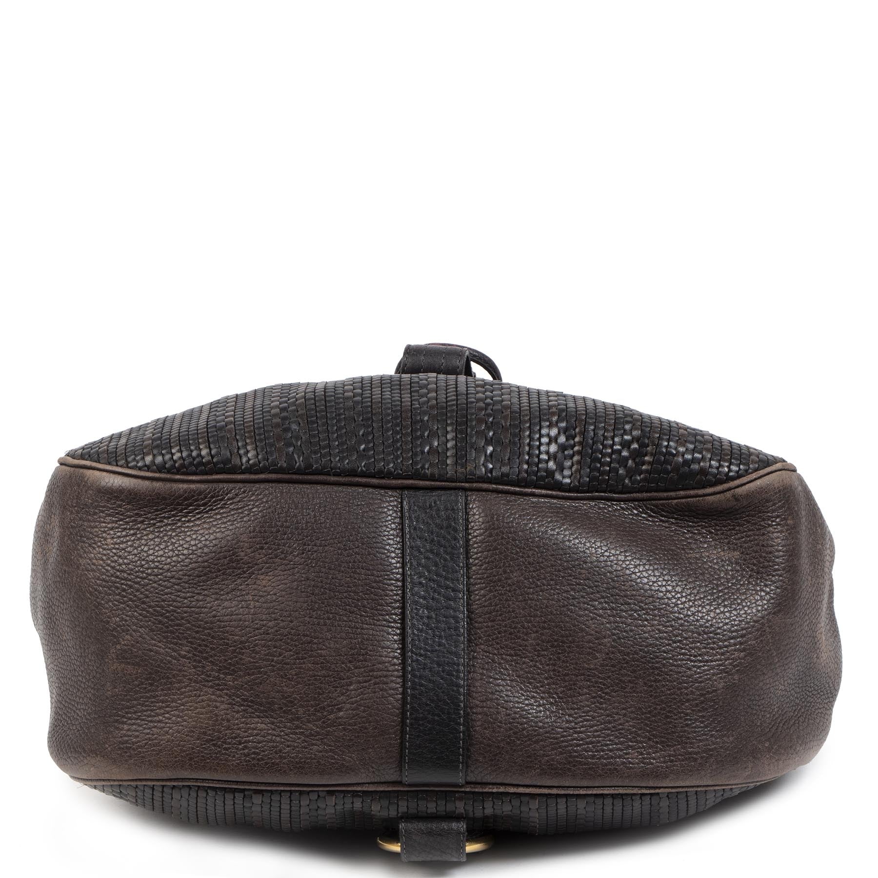 Authentique seconde-main vintage Delvaux Toile De Cuir Cerceau Backpack achète en ligne webshop LabelLOV
