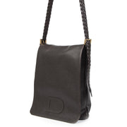 Authentique seconde-main vintage Delvaux Louise Baudrier Brown Leather Shoulder Bag achète en ligne webshop LabelLOV