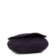 Authentic second-hand vintage Delvaux Purple Nubuck Crossbody Bag buy online webshop LabelLOV