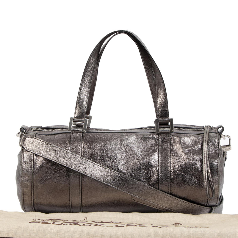Authentieke tweedehands vintage Delvaux Burgundy Wallet koop online webshop LabelLOV