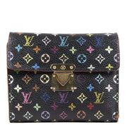 Authentic second-hand vintage Louis Vuitton Multicolor Koala Wallet Black buy online webshop LabelLOV