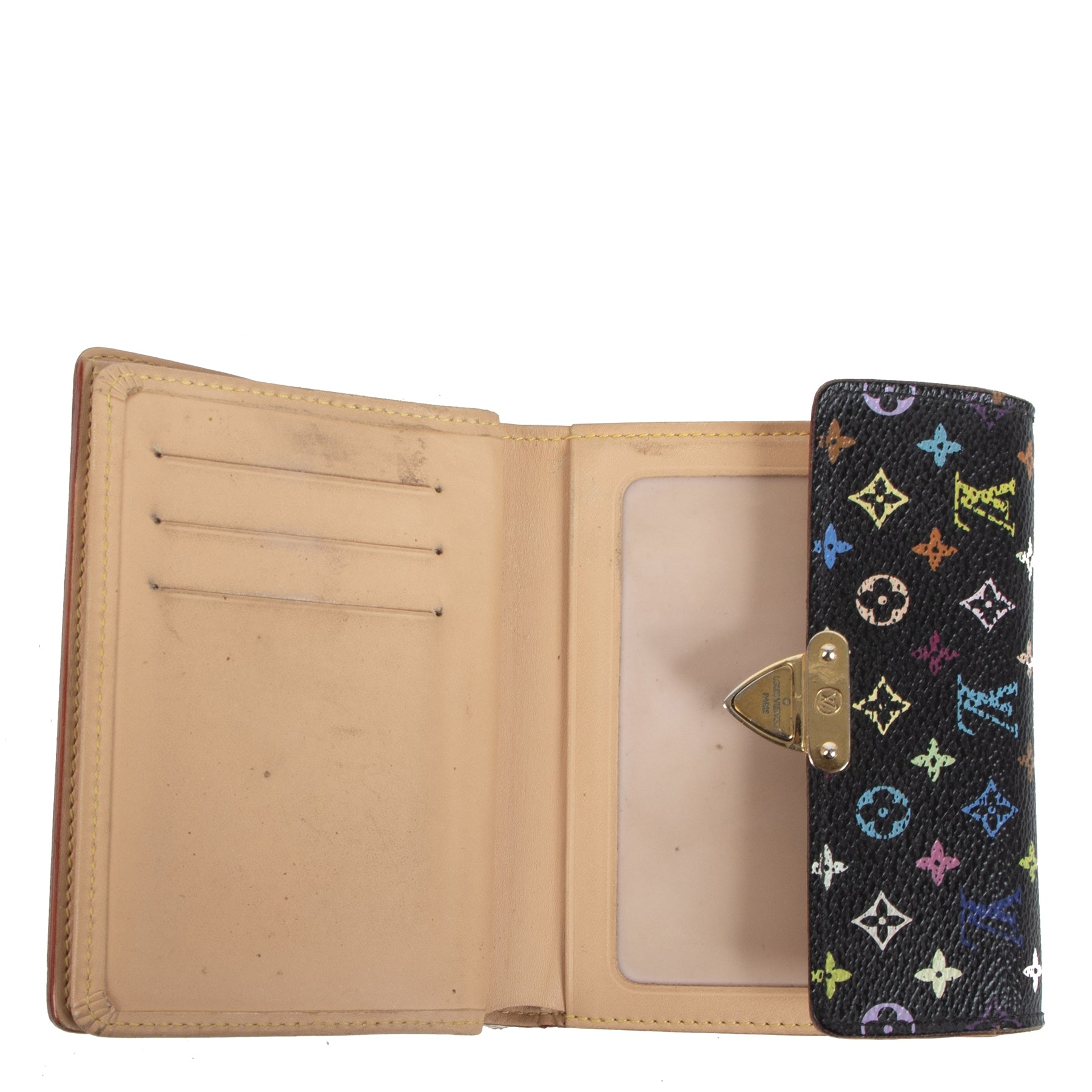 Authentique seconde main vintage Louis Vuitton Multicolor Koala Wallet Black achète en ligne webshop LabelLOV