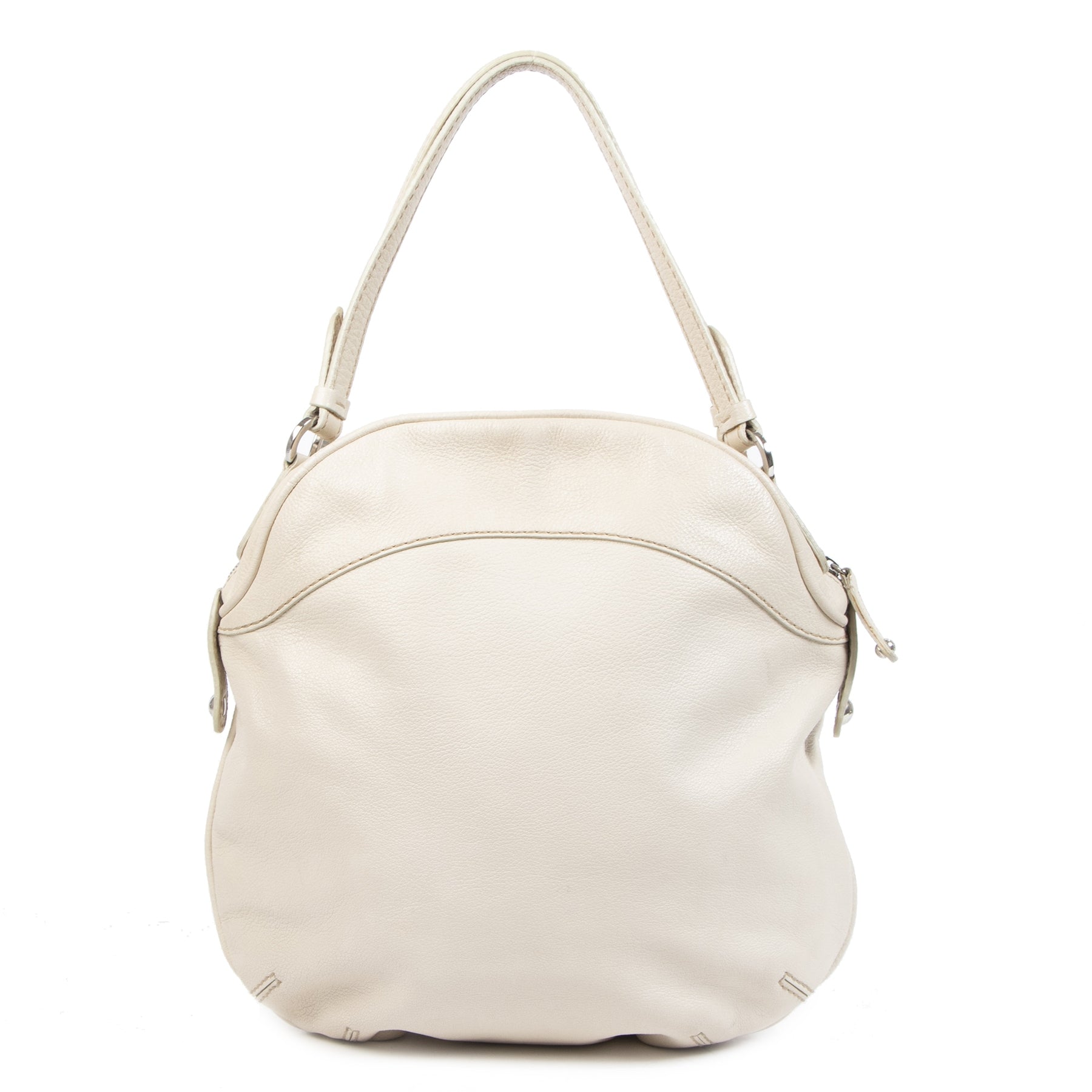 Authentic second-hand vintage Tods White Shoulder Bag buy online webshop LabelLOV