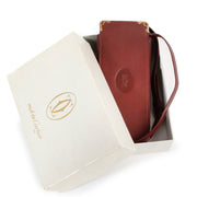 Original no fake Cartier Burgundy Leather Glasses Box Other by Labellov vintage shop for preloved designer goods
