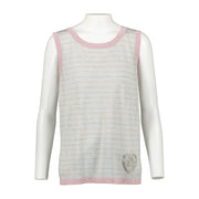 Chanel 09C Grey Cashmere Knit Cardigan/Top Twinset