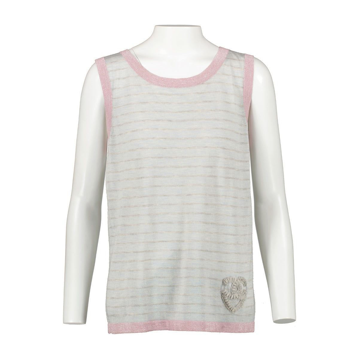 Chanel 09C Grey Cashmere Knit Cardigan/Top Twinset
