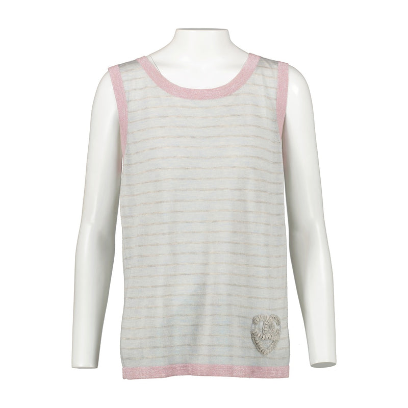Chanel 09C Grey Cashmere Knit Cardigan/Top Twinset