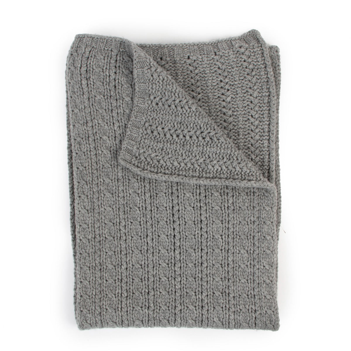 Chanel CC Chain Grey Cashmere Scarf