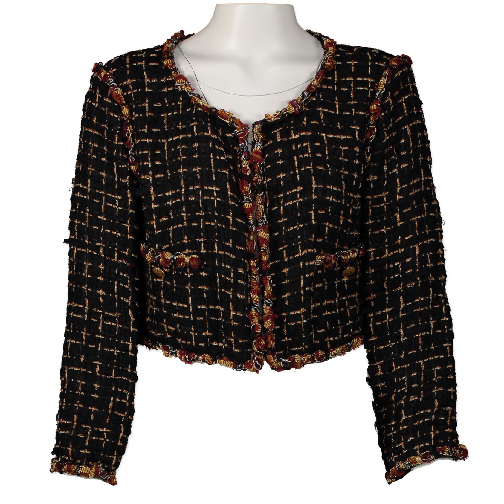 Chanel Black Tweed Jacket pour le meilleur prix chez Labellov à Anvers Belgique