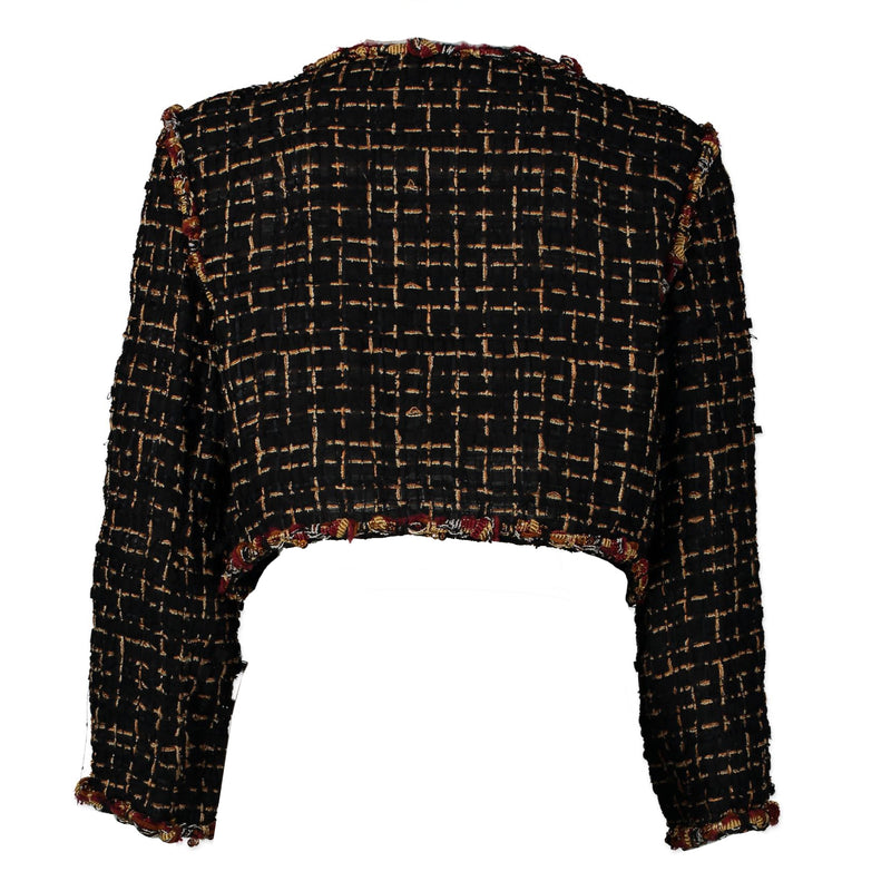 Chanel Black Tweed Jacket for the best price at Labellov secondhand luxury