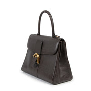 Authentic secondhand Delvaux Dark Brown Brillant MM Bag designer bags fashion luxury vintage webshop safe secure online shopping