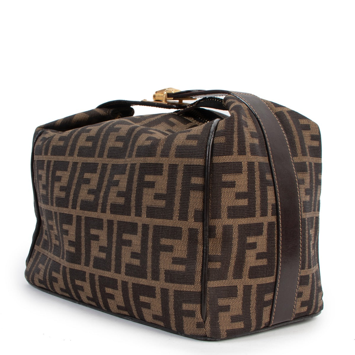 Shop safe online at Labellov in Antwerp this 100% authentic second hand Fendi Monogram Canvas Make-up Pouch