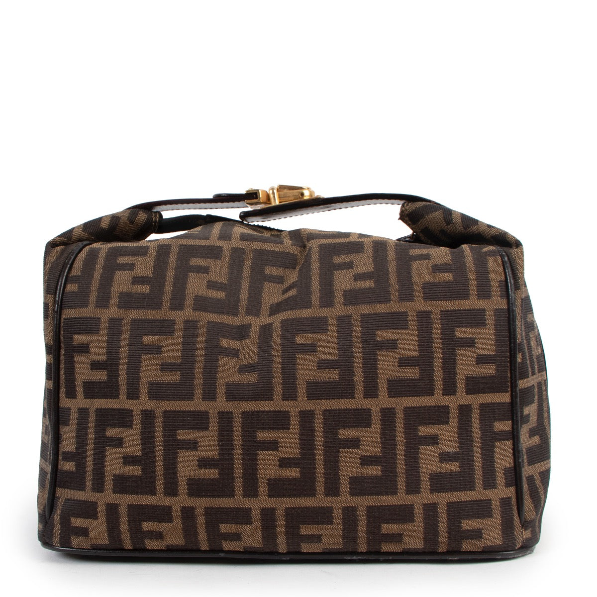 Shop safe online at Labellov in Antwerp this 100% authentic second hand Fendi Monogram Canvas Make-up Pouch
