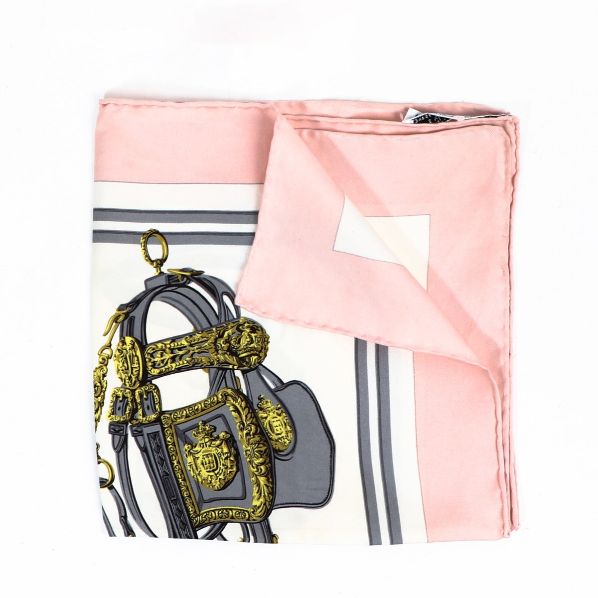 Hermès Light Pink Brides De Gala Silk Scarf