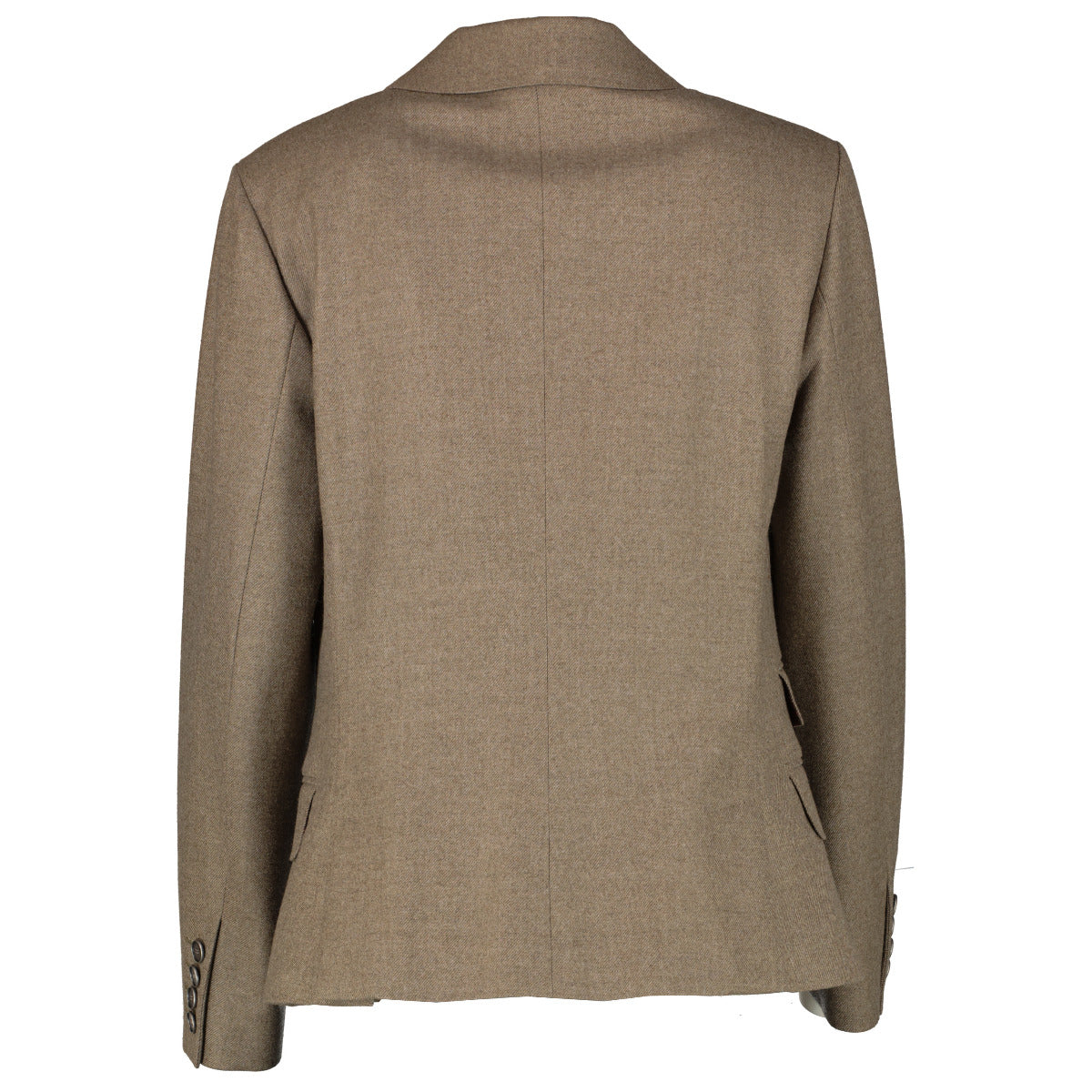 Hermès Taupe Wool Blazer Jacket - Size FR38