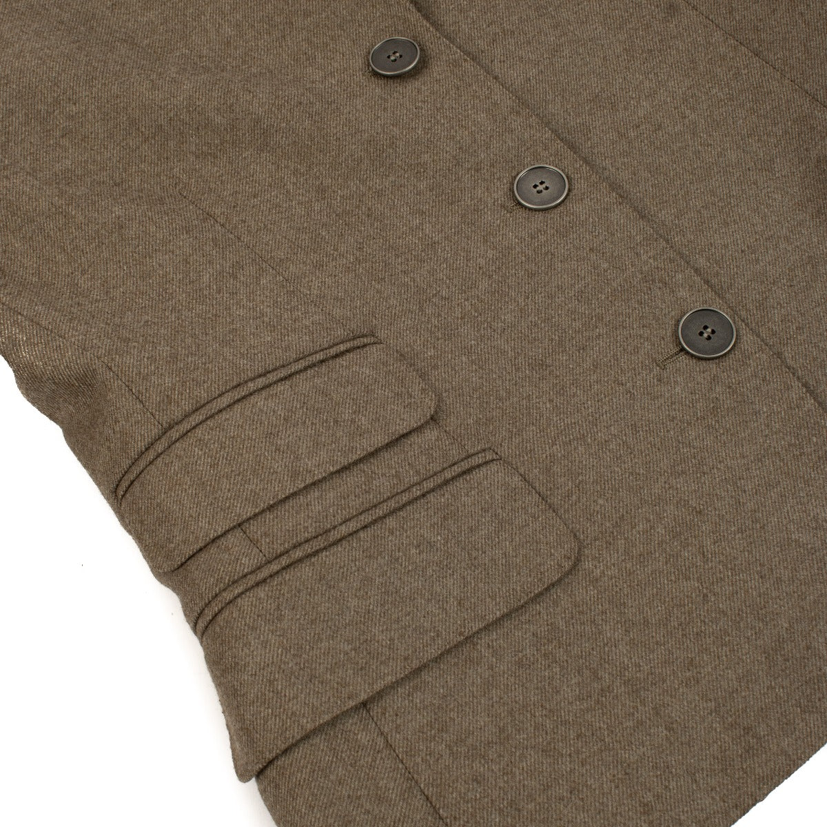 Hermès Taupe Wool Blazer Jacket - Size FR38