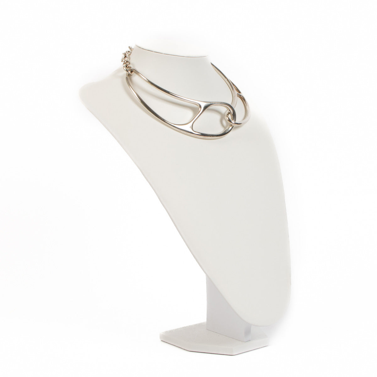 Hermès Silver Chain d'Ancre Punk Necklace for the best price at labellov secondhand luxury in Antwerp.