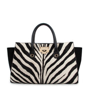 Shop now for your pre-loved, 100% authentic Jimmy Choo Black and White Zebra Print Tote Bag, at Labellov in Antwerp.