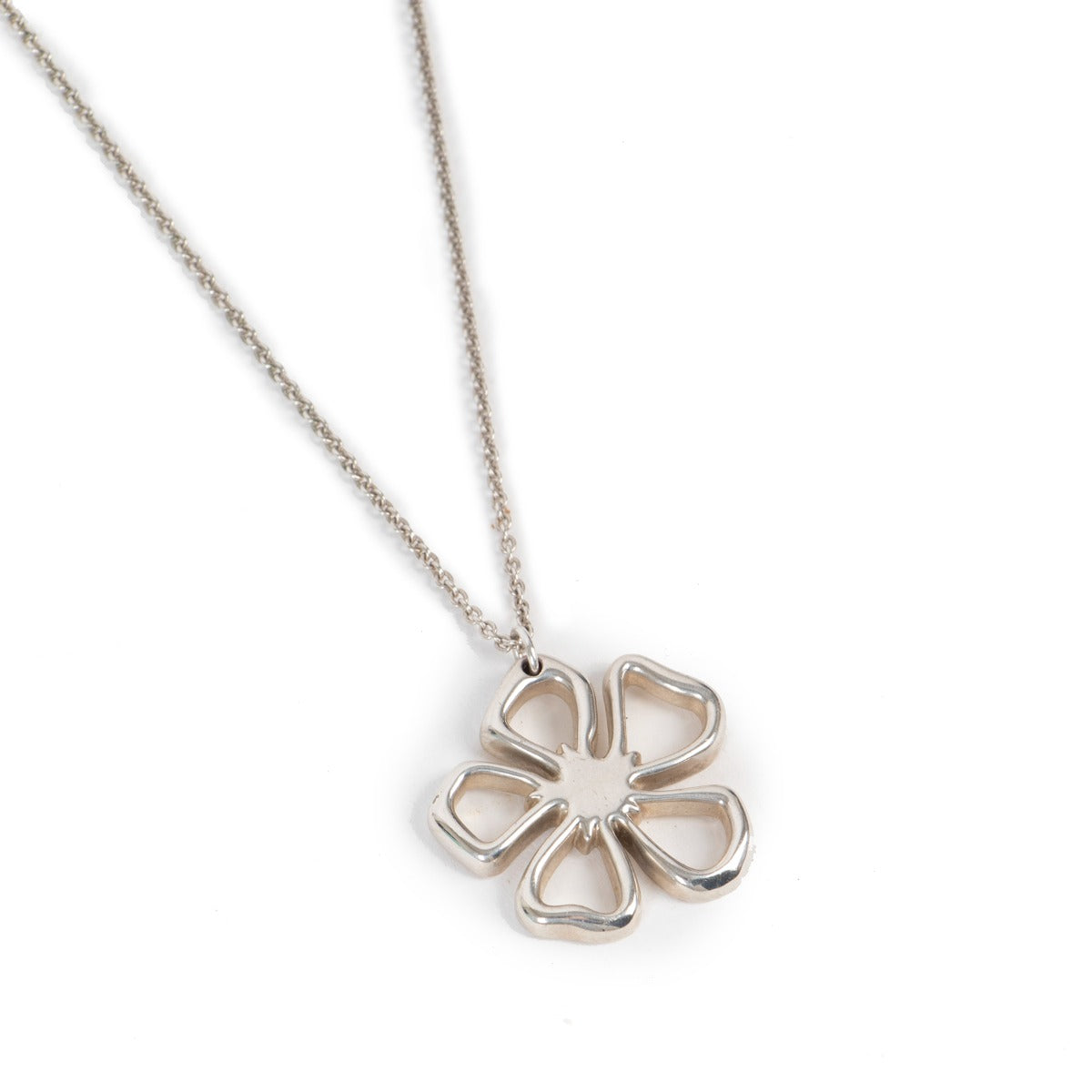 Tiffany & Co Hibiscus Silver Necklace