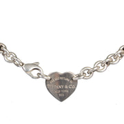 Authentieke Tweedehands Tiffany & Co Silver Heart Tag Choker Necklace juiste prijs veilig online shoppen luxe merken webshop winkelen Antwerpen België mode fashion