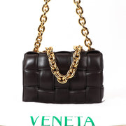 Buy an authentic Bottega Veneta Brown Lambskin Leather Chain Cassette Crossbody Bag in as new condition at Labellov in Antwerp.