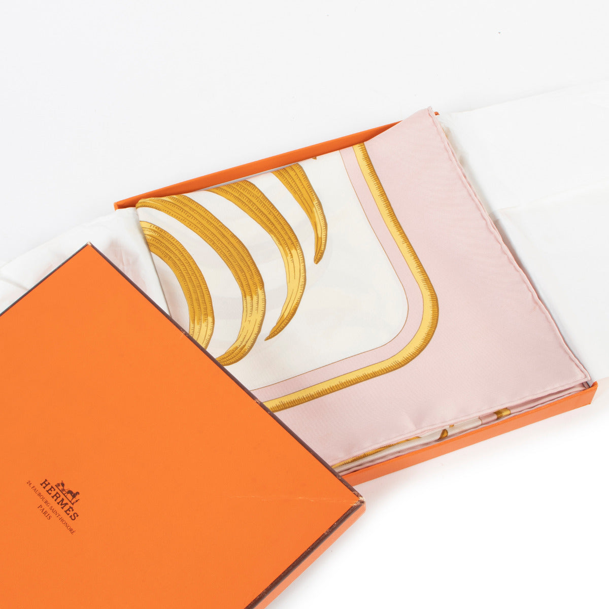 Hermès Pink Tigre Royal Scarf