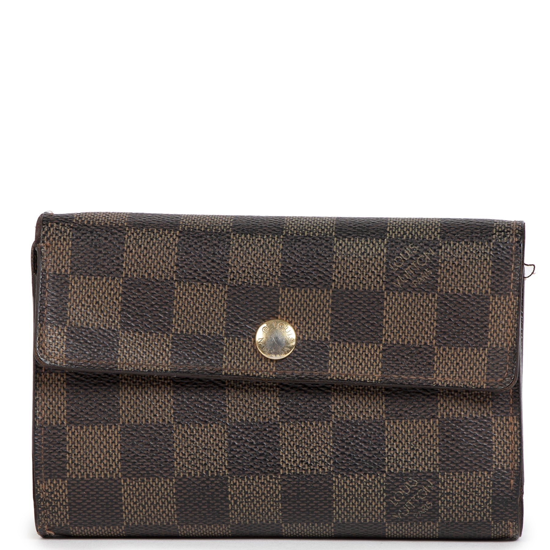 Authentic designer Louis Vuitton Damier Ebene Wallet for the best price at Labellov secondhand luxury
