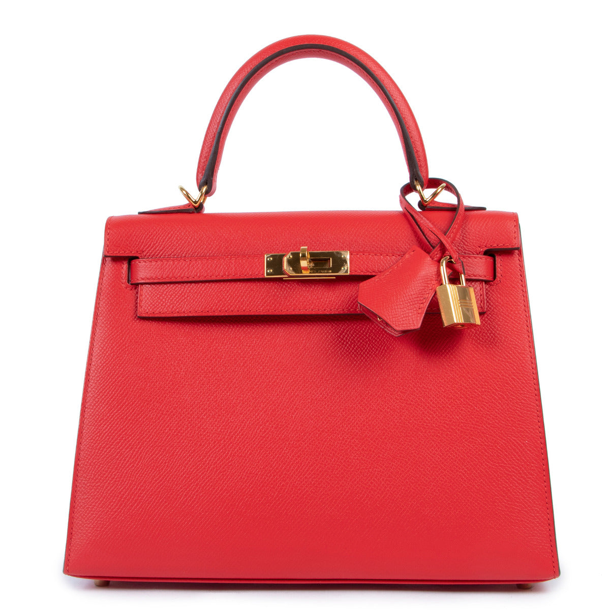 Hermès Kelly 25 Rouge Tomate Epsom GHW