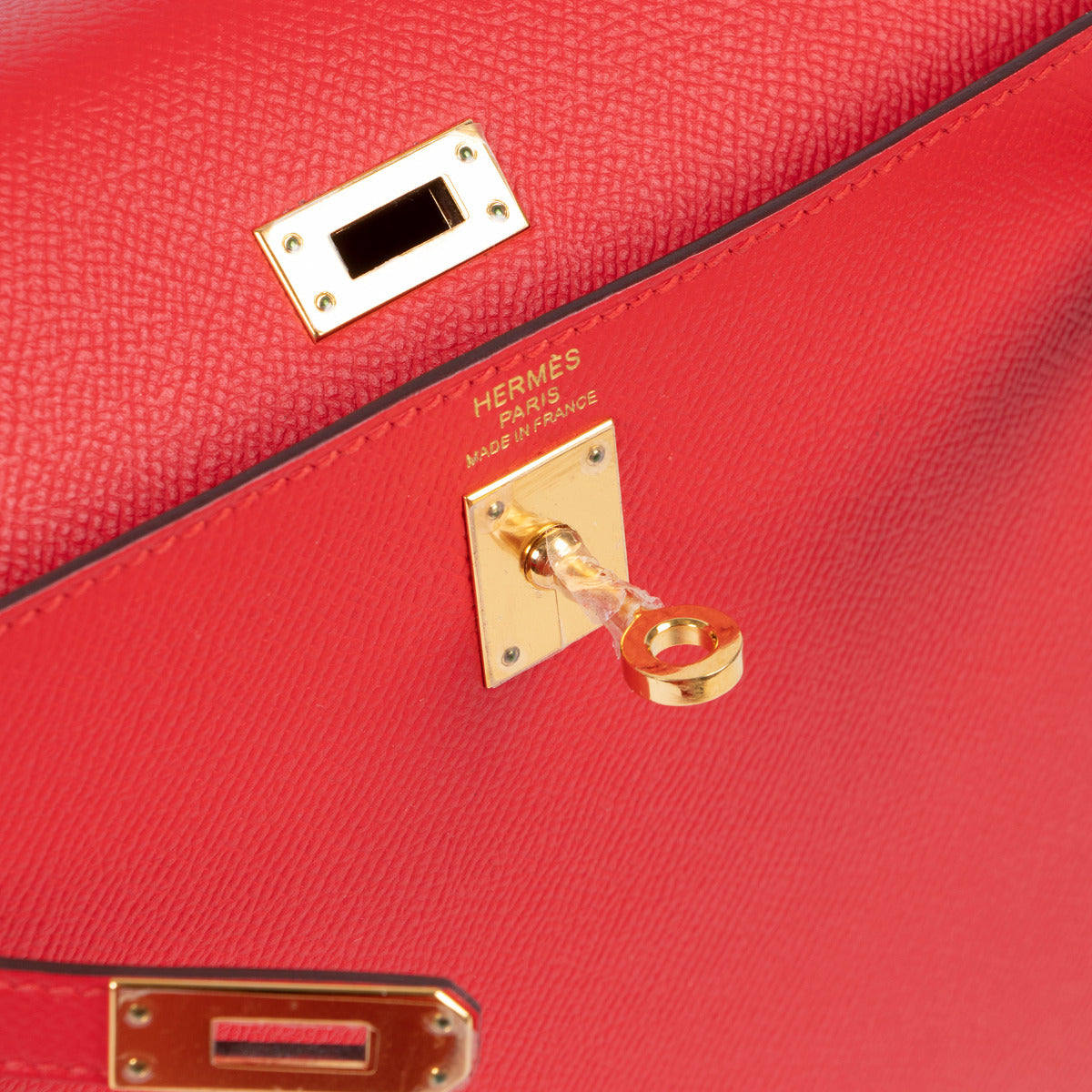 Hermès Kelly 25 Rouge Tomate Epsom GHW