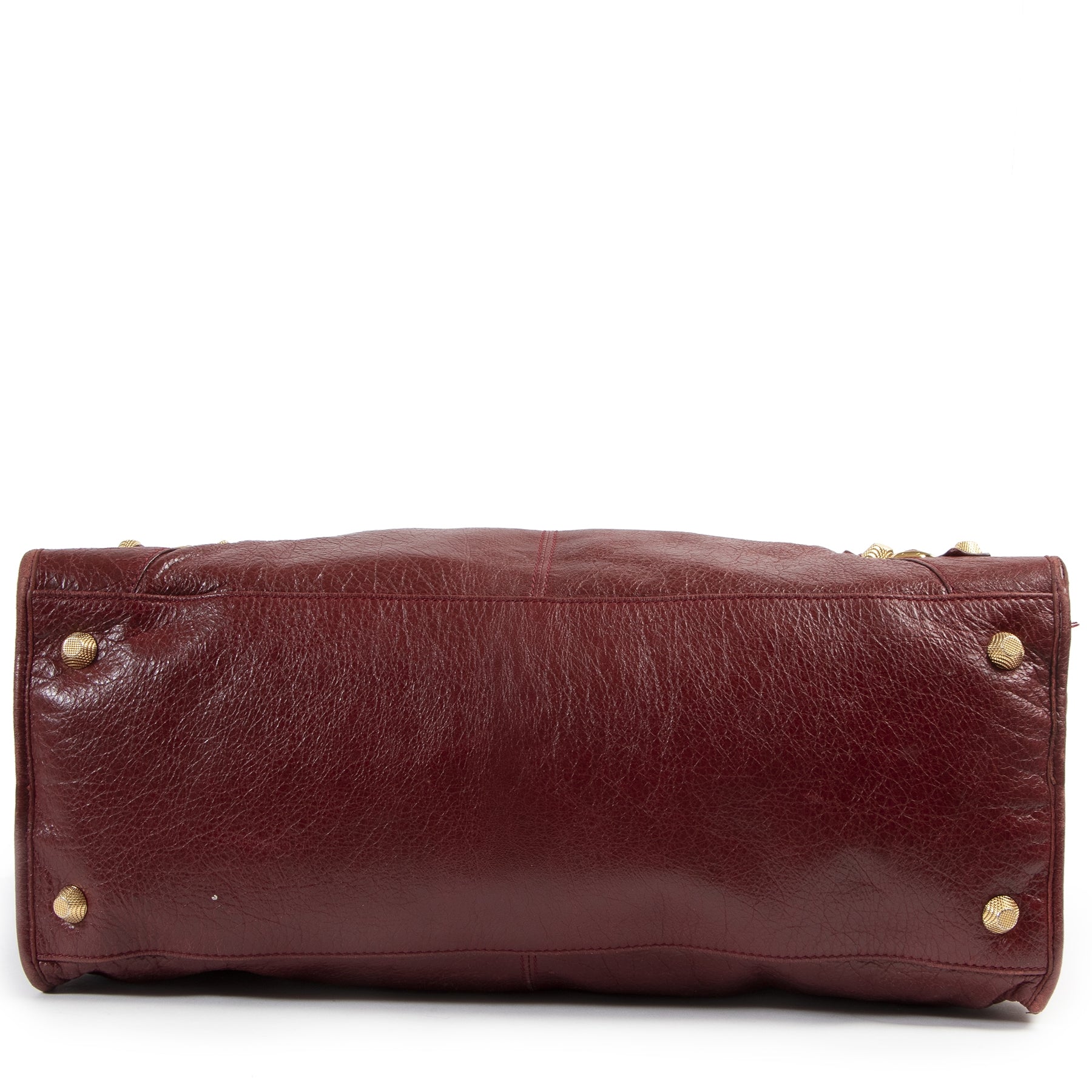 Authentic secondhand Balenciaga Bordeaux Giant City Bag designer bags fashion luxury vintage webshop safe secure online shopping