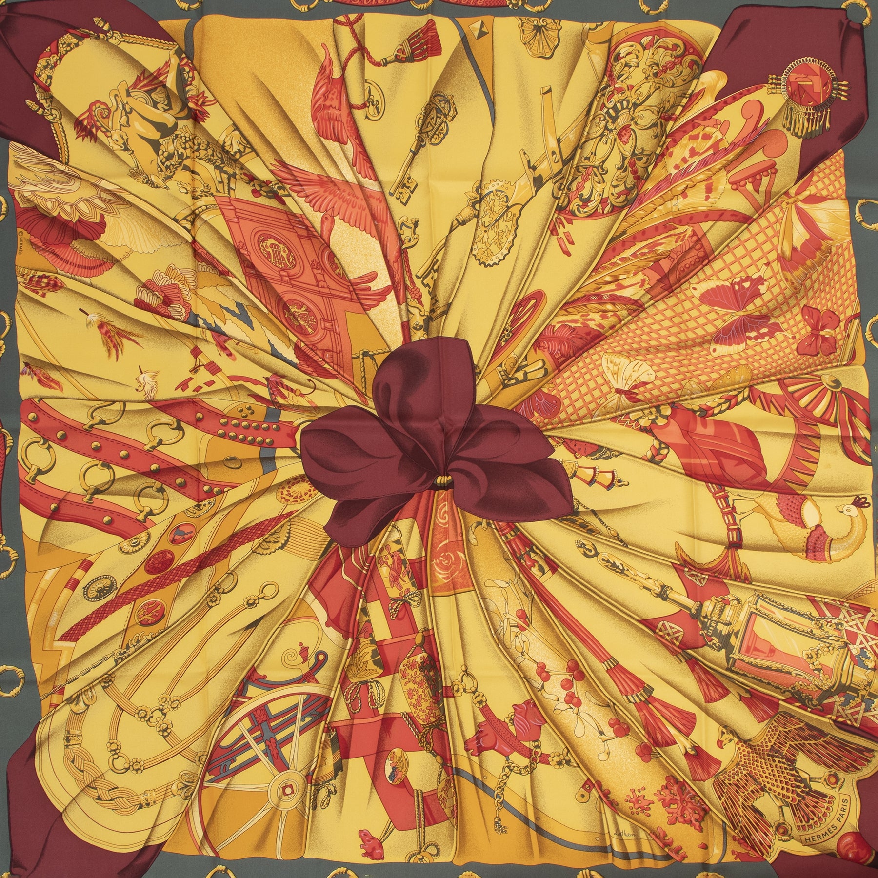 Authentic secondhand Hermès Carré 'Soleil de Soie' Silk Scarf designer bags fashion luxury vintage webshop safe secure online shopping
