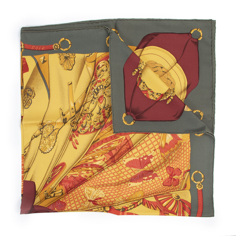 Authentieke Tweedehands Hermès Carré 'Soleil de Soie' Silk Scarf juiste prijs veilig online shoppen luxe merken webshop winkelen Antwerpen België mode fashion
