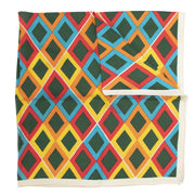 Authentieke Tweedehands Saint Laurent Multicolor Silk Scarf juiste prijs veilig online shoppen luxe merken webshop winkelen Antwerpen België mode fashion