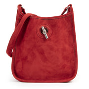Hermes Bordeaux Vespa Pm Suede Crossbody Bag