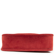 shop safe online Hermes Bordeaux Vespa Pm Suede Crossbody Bag