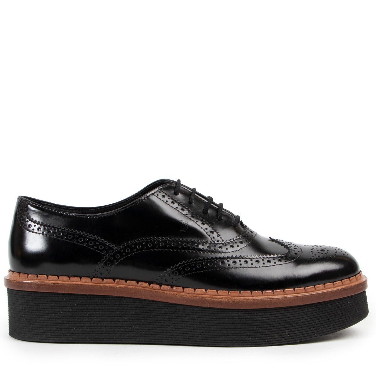 Tod's Leather Black Flats - Size 38,5
