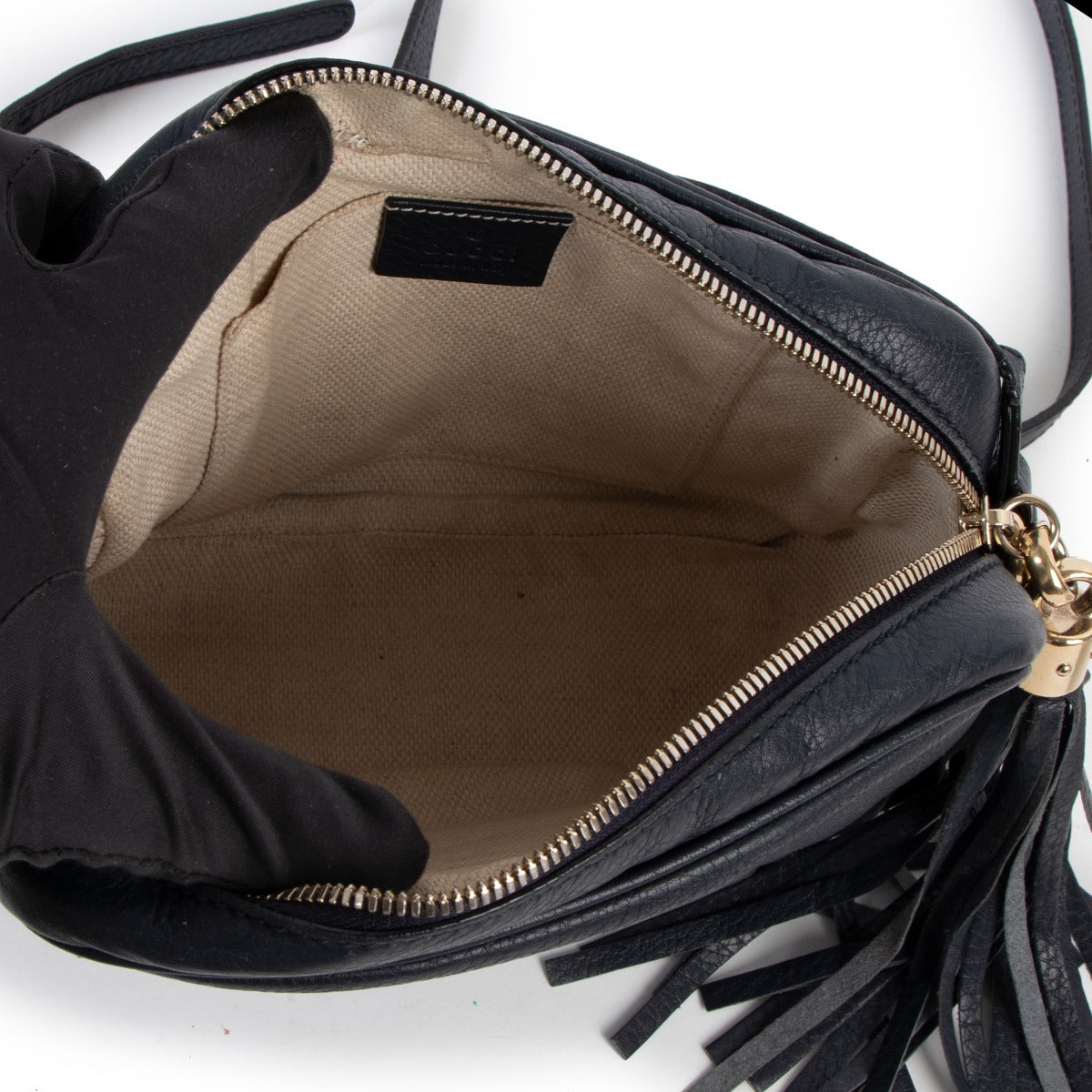 Gucci Navy Blue Soho Disco Camera Bag