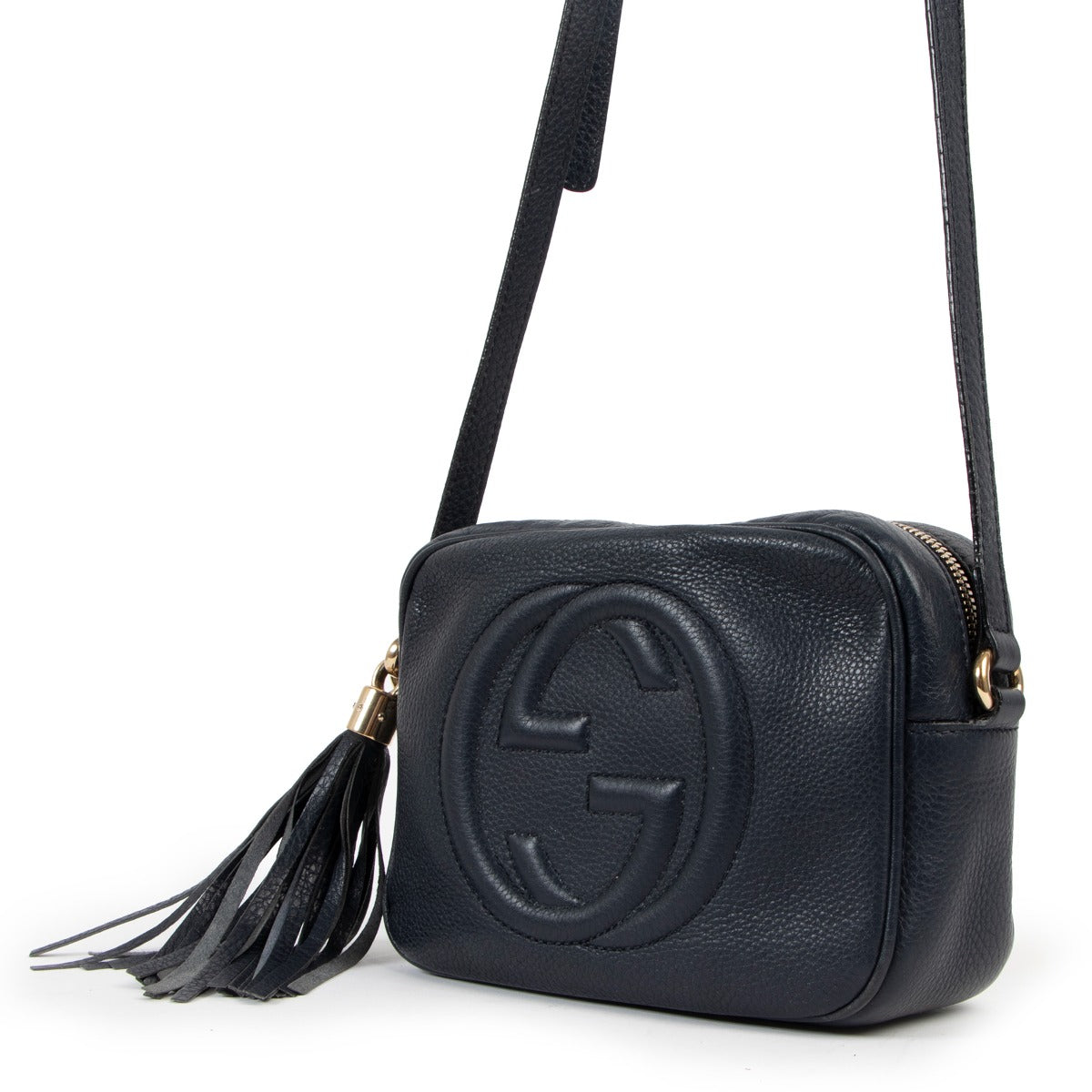 Gucci Navy Blue Soho Disco Camera Bag