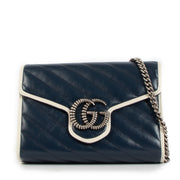 Gucci Blue GG Marmont Chain Bag for the best price at Labellov secondhand luxury in Antwerp