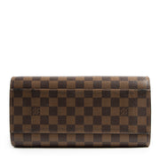 Authentic secondhand Louis Vuitton Damier Ebene Triana Top Handle Bag designer bags fashion luxury vintage webshop safe secure online shopping high end designer brands