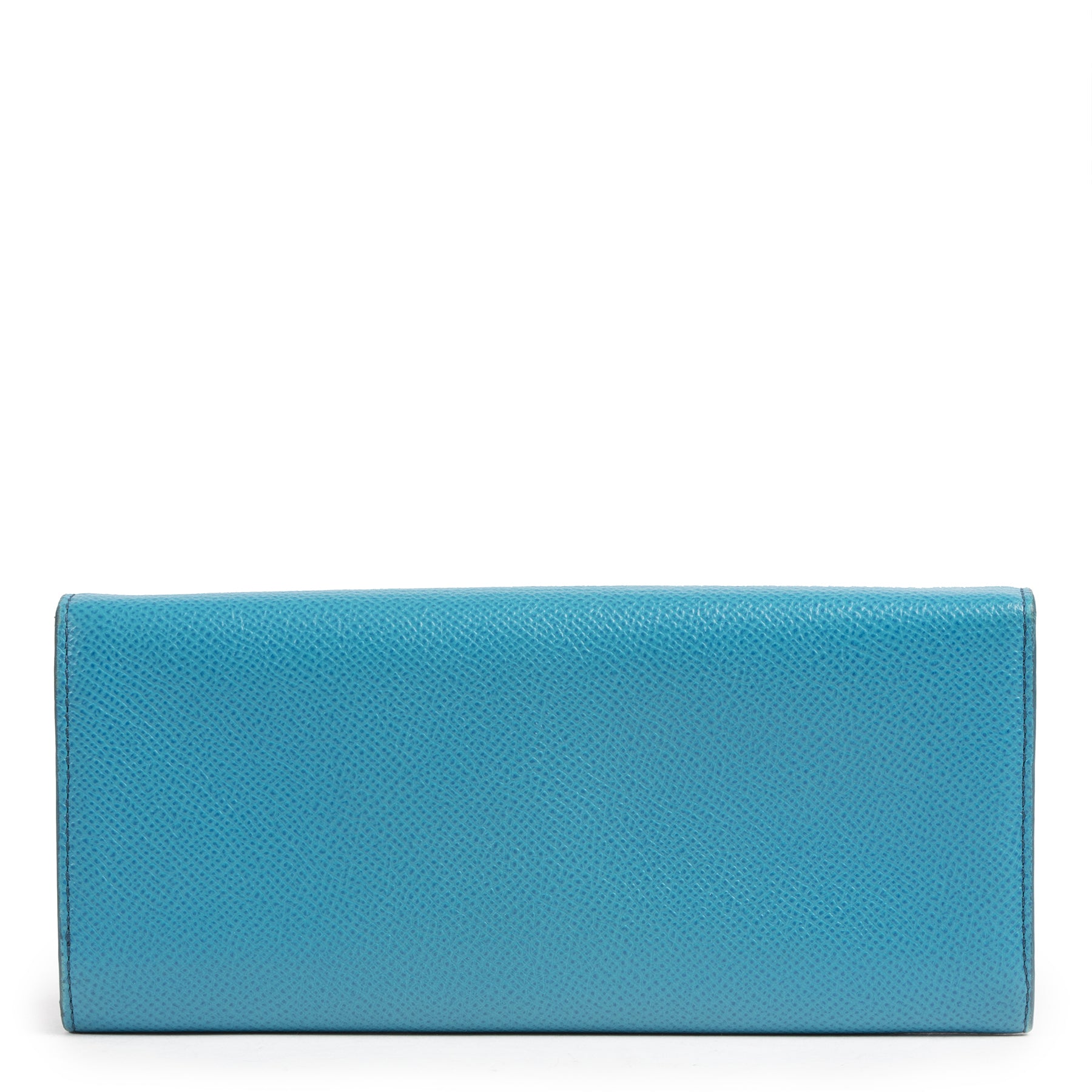 Authentic secondhand Tods Blue Leather Long Wallet designer accessories fashion luxury vintage webshop safe secure online shopping