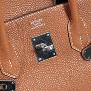Hermes birkin 35 logo stamp detail