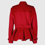 Authentic preloved Burberry Red Trench Coat - Size UK10 on Labellov.com