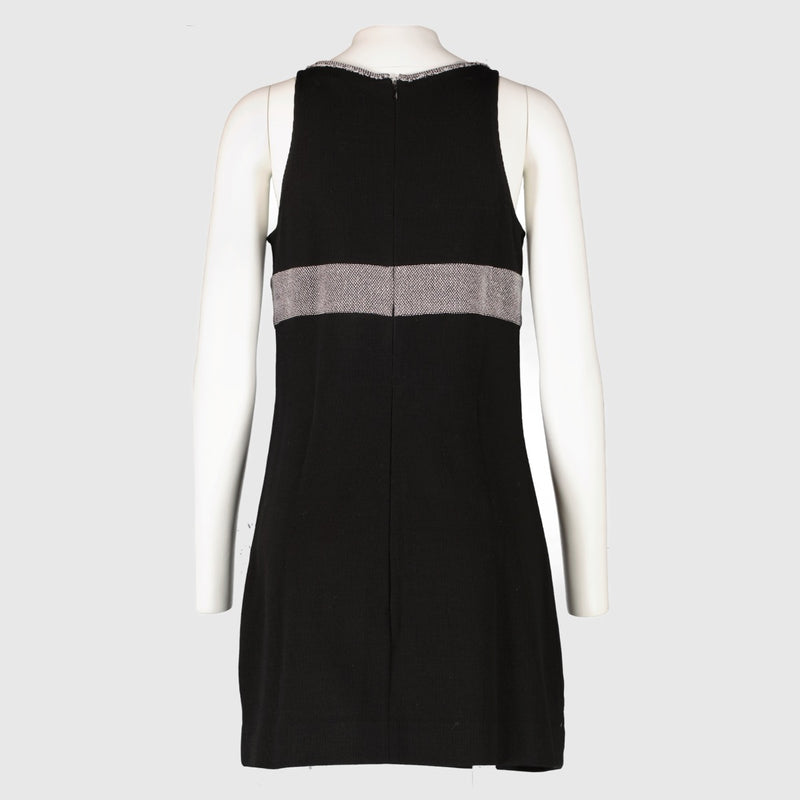 Authentic preloved Chanel 13P Black Knit Graphic Panels Dress on Labellov.com