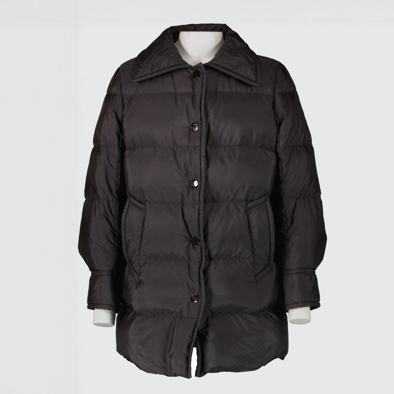 Prada 2016 Black Nylon Down Jacket - Size IT40