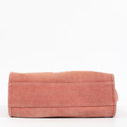 authentic preloved Chanel Red/Pink Canvas Small Deauville Shopper Bag on Labellov.com