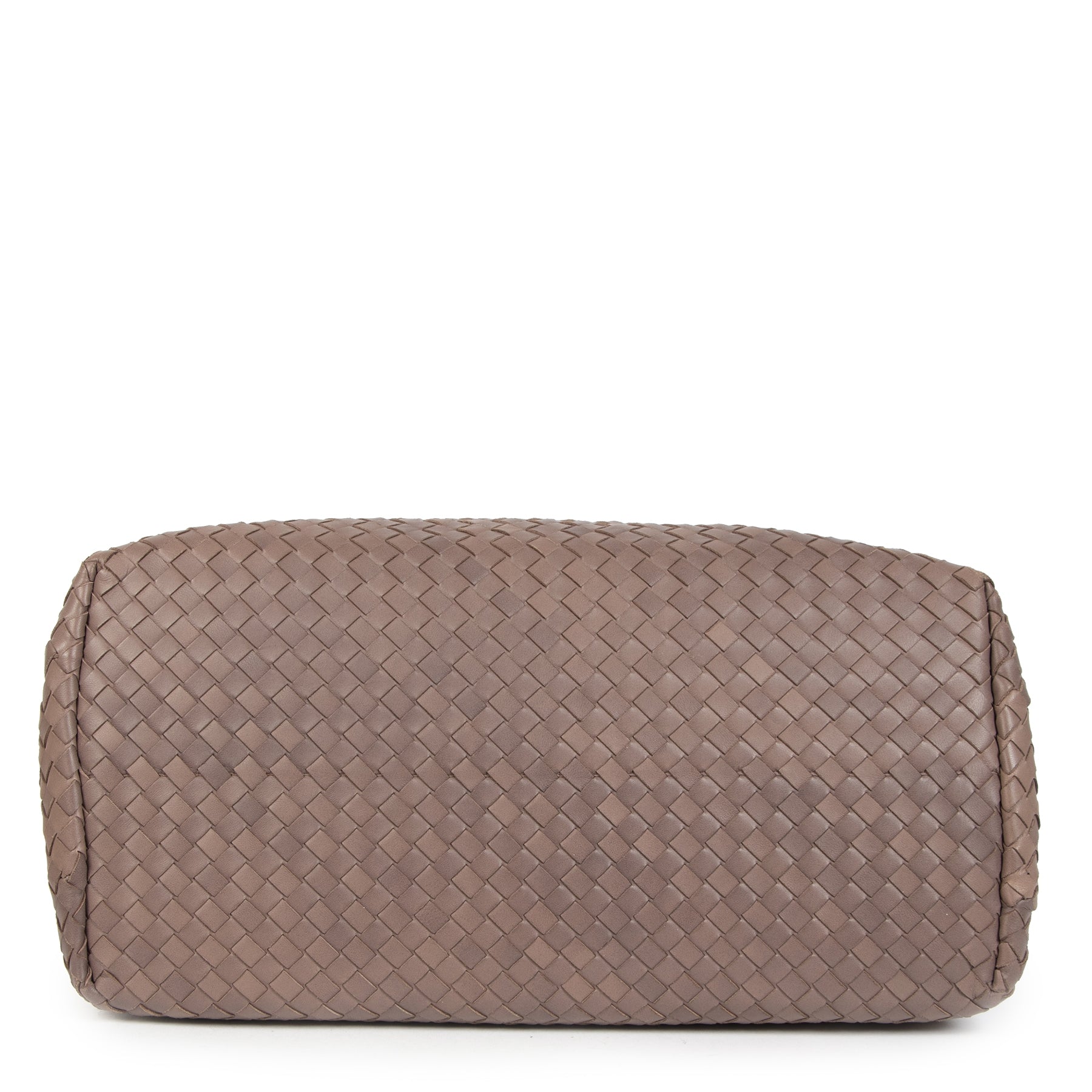 Bottega Veneta Brown Intrecciato Roma Bag for sale at Labellov secondhand luxury in Antwerp