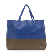 Céline Lambskin Horizontal Bi-Color Cabas Shoulder Bag for sale online at Labellov secondhand luxury