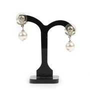 Chanel CC Pearl Earrings